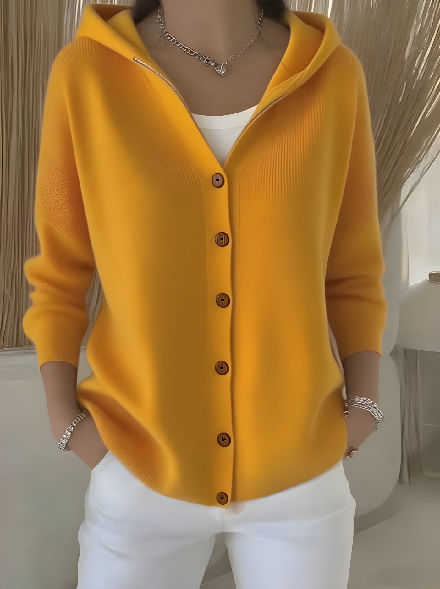 Lunila™ | Cárdigan con Capucha y Botones