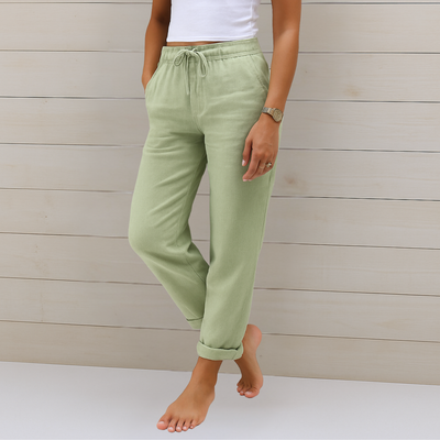 Solana™ | Pantalones de lino que respiran libertad y estilo