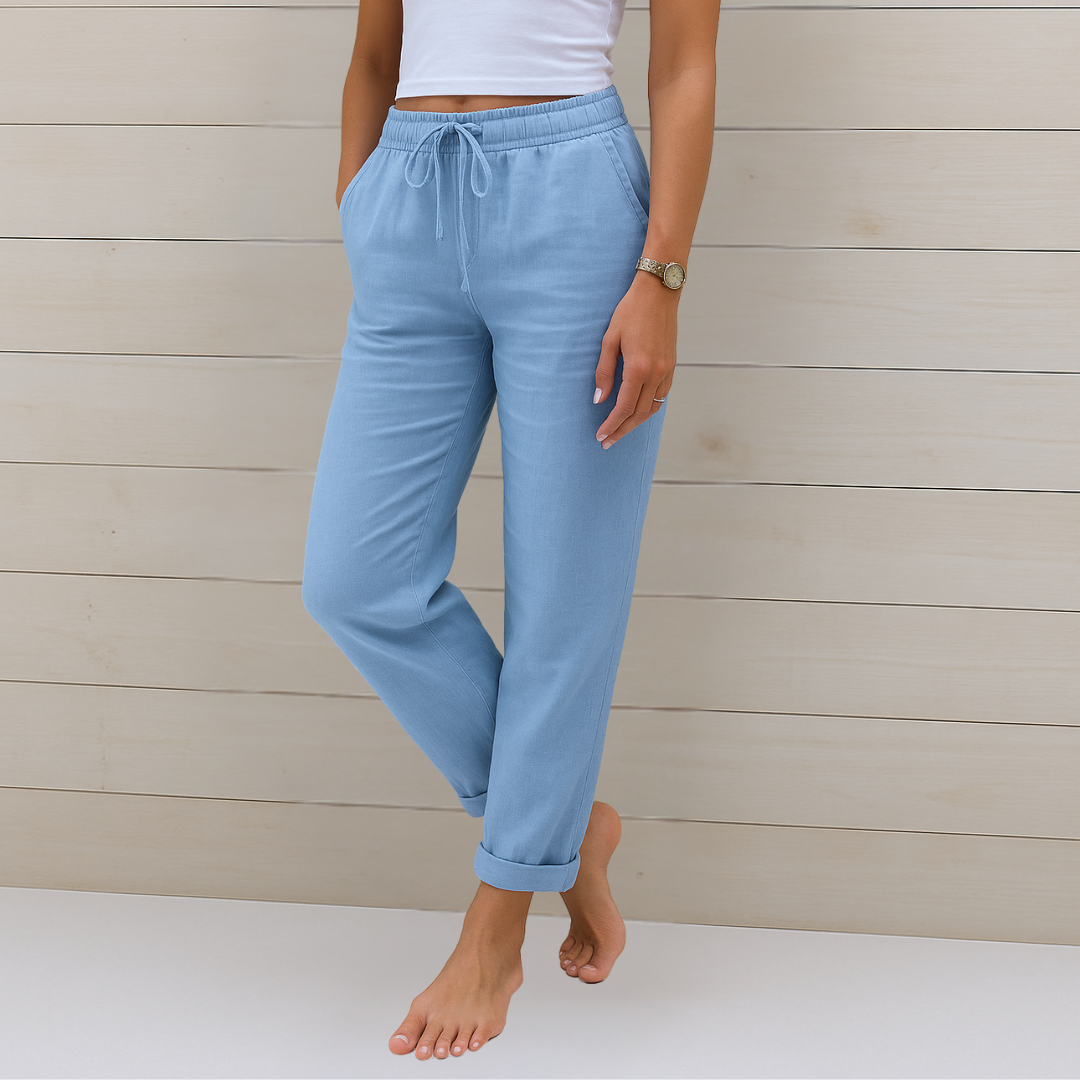Solana™ | Pantalones de lino que respiran libertad y estilo