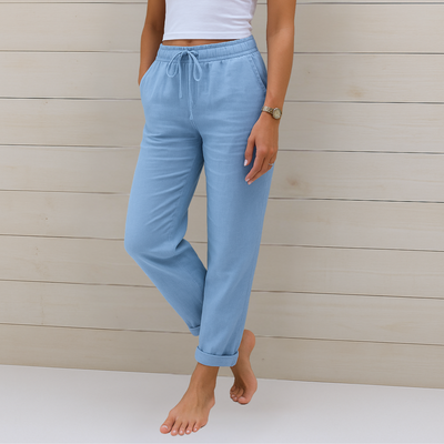 Solana™ | Pantalones de lino que respiran libertad y estilo