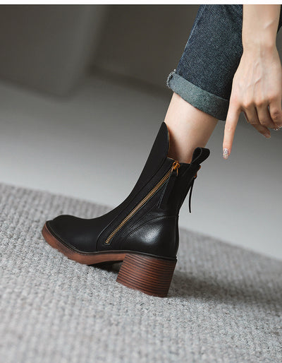 Saveya™ | Botines de cuero con estilo y comodidad