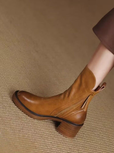 Saveya™ | Botines de cuero con estilo y comodidad