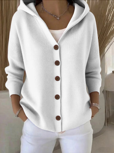 Lunila™ | Cárdigan con Capucha y Botones