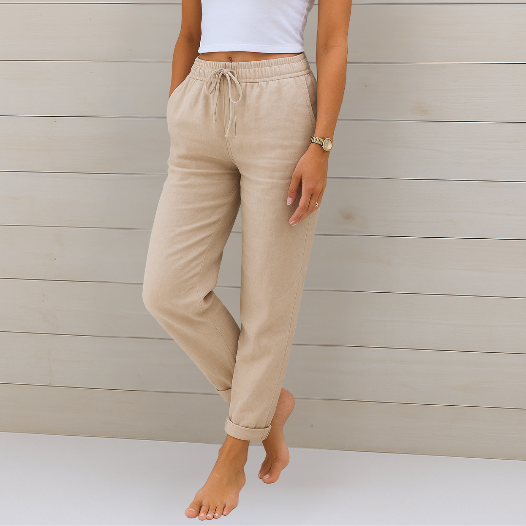 Solana™ | Pantalones de lino que respiran libertad y estilo