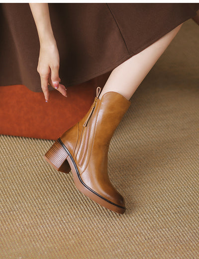Saveya™ | Botines de cuero con estilo y comodidad