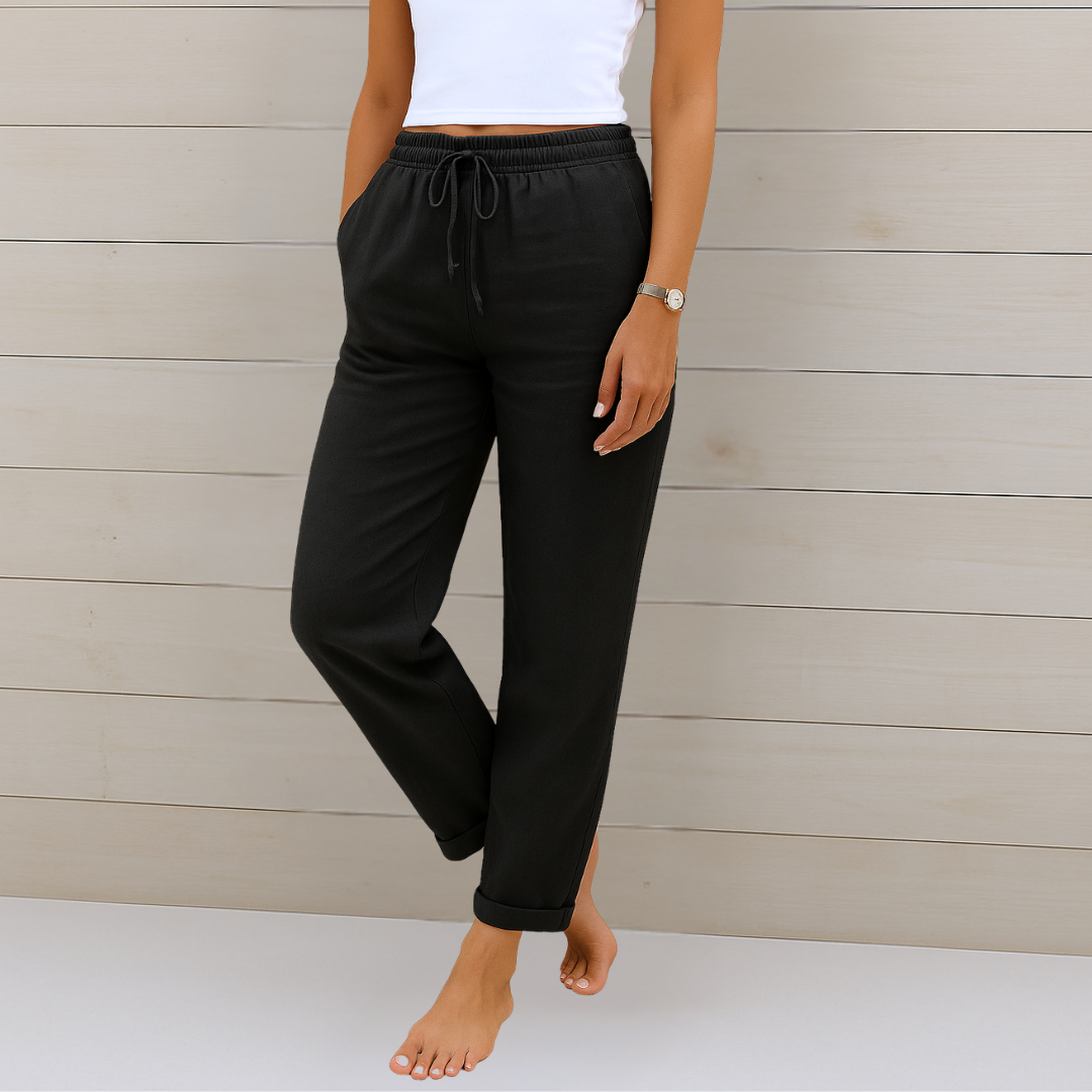 Solana™ | Pantalones de lino que respiran libertad y estilo