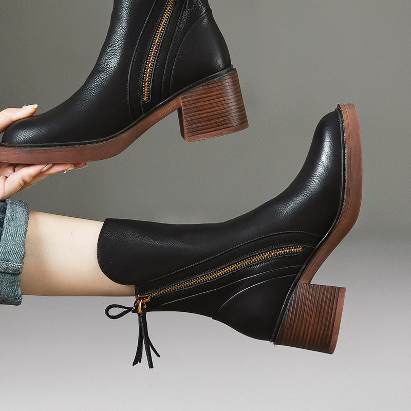 Saveya™ | Botines de cuero con estilo y comodidad