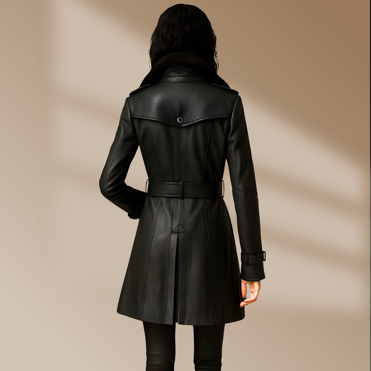 Velasari™| Chaqueta de cuero elegante y atemporal