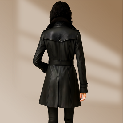 Velasari™| Chaqueta de cuero elegante y atemporal