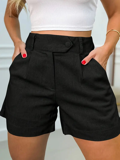 Solen™ | Pantalón corto de lino color crema – Estilo, comodidad y elegancia sin esfuerzo