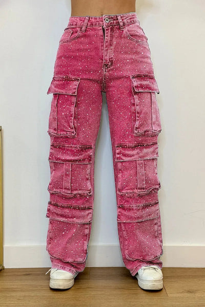 Silencia™ | Pantalones Cargo con Brillo