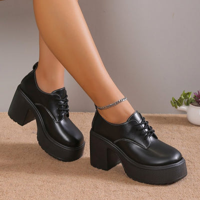 Loriya™ | Zapatos de tacón chunky elegantes