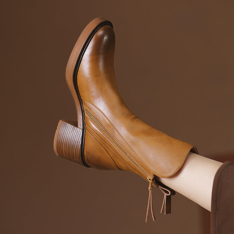 Saveya™ | Botines de cuero con estilo y comodidad
