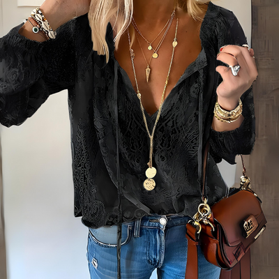 Liz™ | Blusa Bohemia de Encaje con Encanto Romántico
