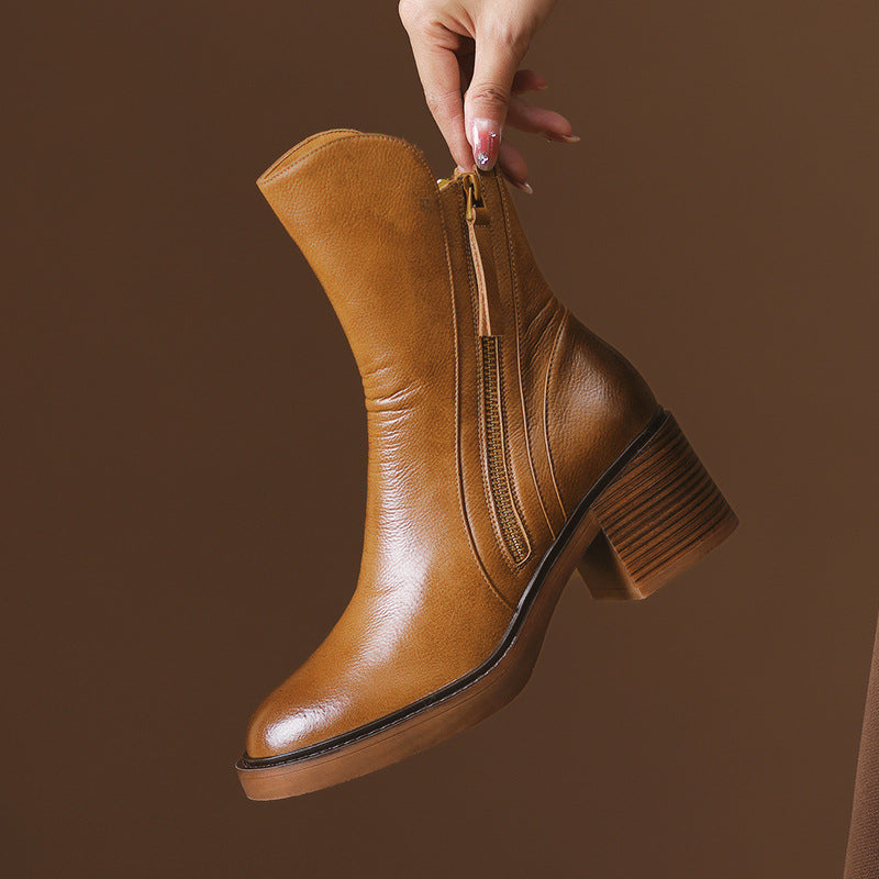 Saveya™ | Botines de cuero con estilo y comodidad