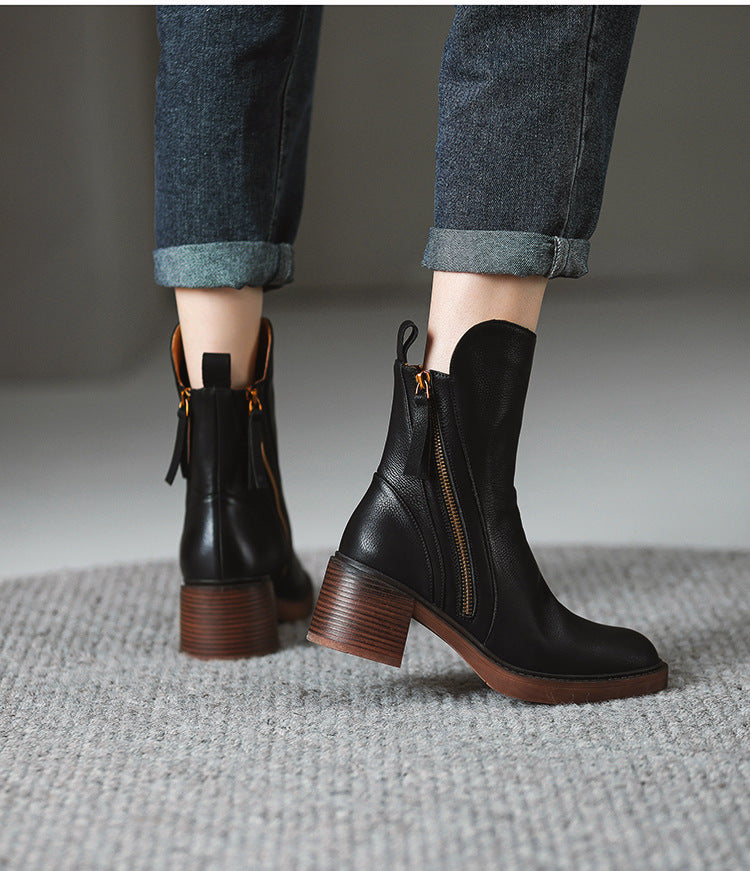 Saveya™ | Botines de cuero con estilo y comodidad