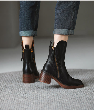 Saveya™ | Botines de cuero con estilo y comodidad