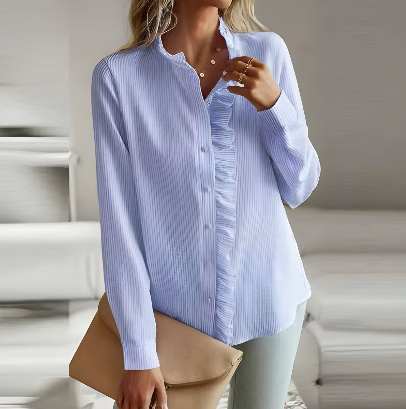 Feliza™ | Blusa Elegante con Volantes de Ensueño