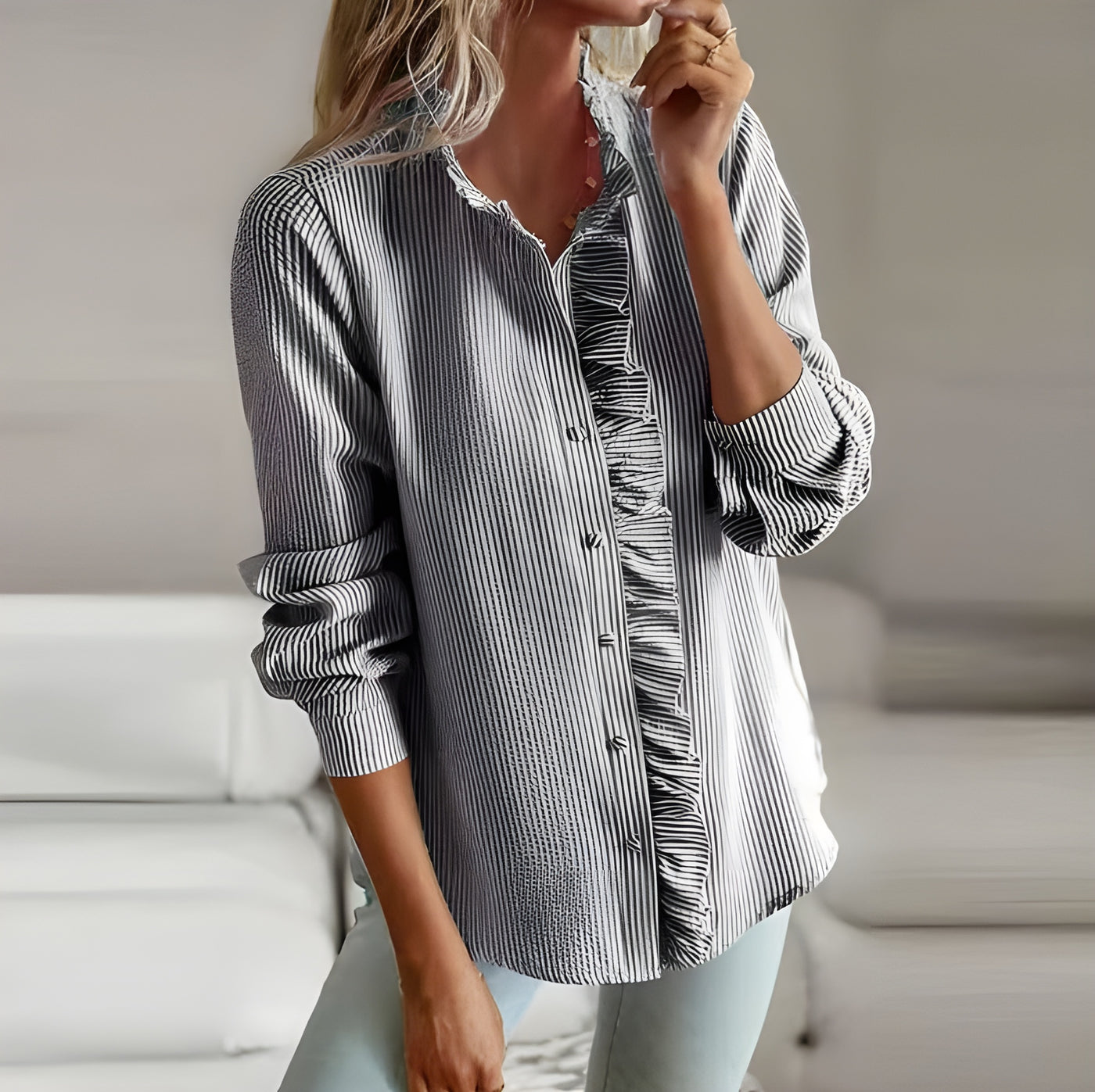 Feliza™ | Blusa Elegante con Volantes de Ensueño