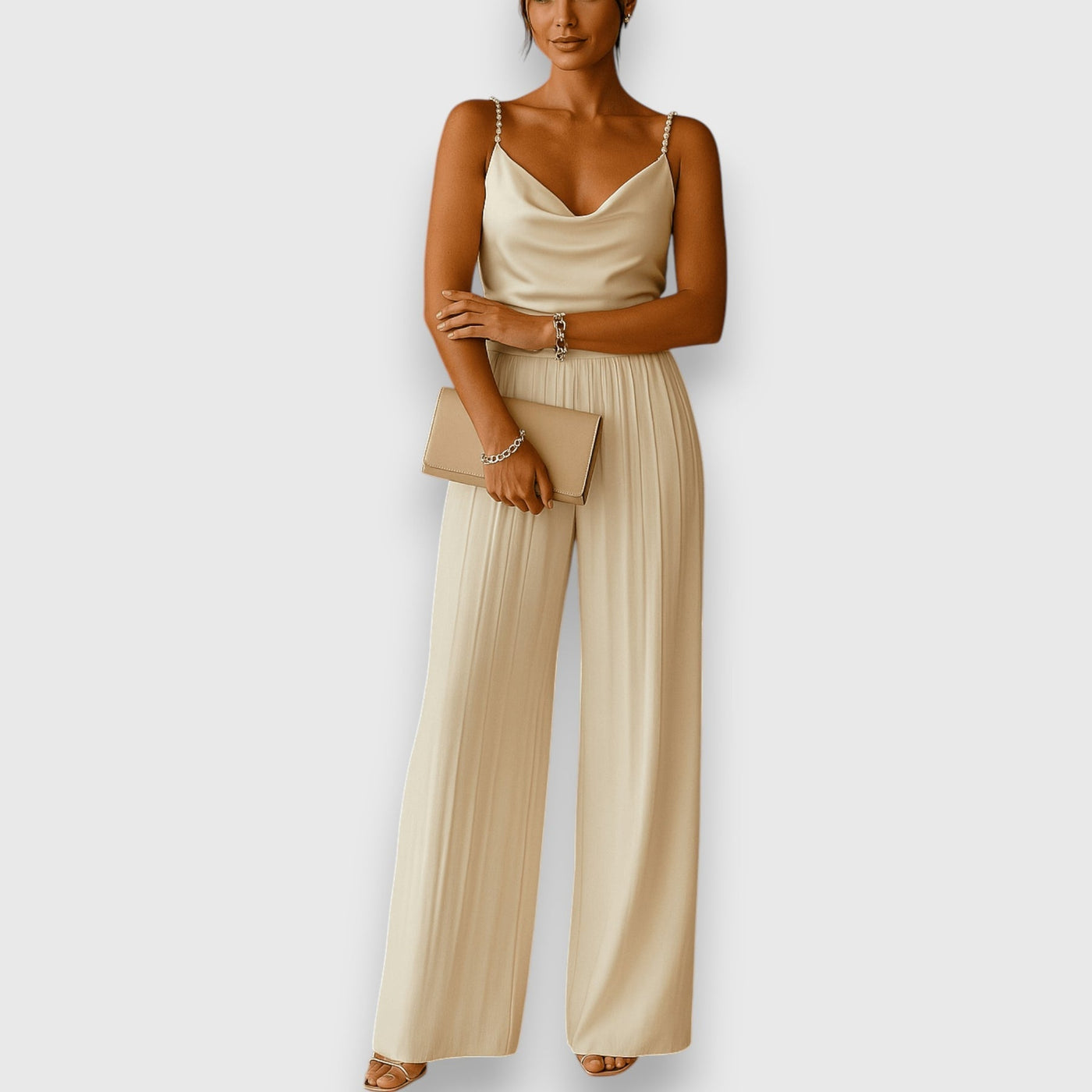 Juliana™ | Mono Elegante con Tirantes Brillantes