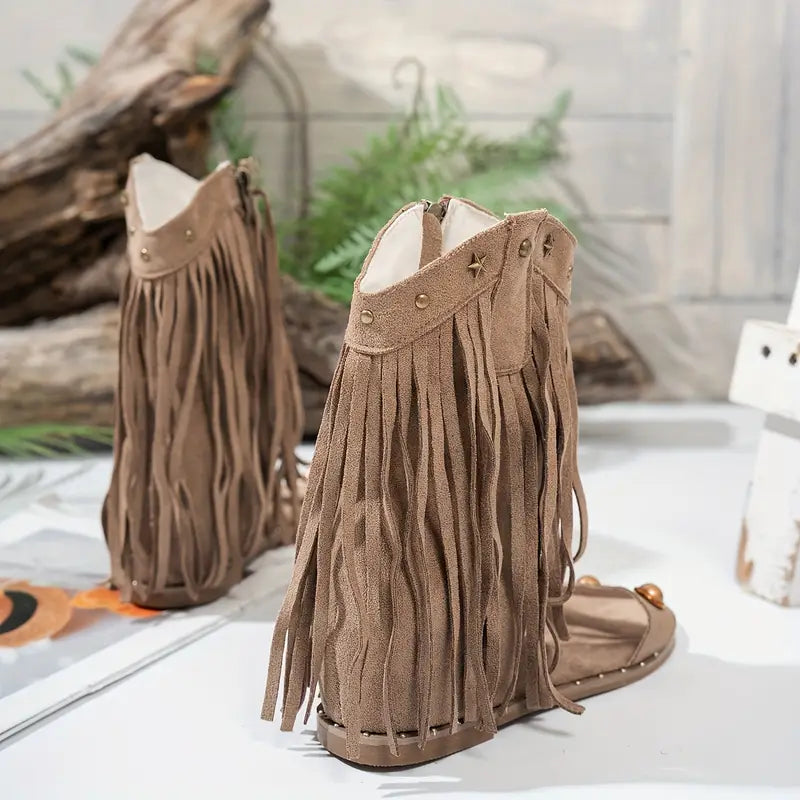 Julietta™ | Sandalias Ortopédicas con Flecos Boho Chic