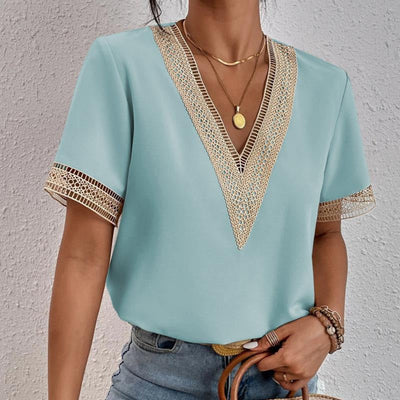 Martina™ | Blusa de Verano con Encaje y Escote en V
