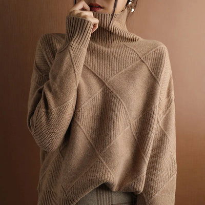 Zadia™ | Suéter de Cuello Alto Elegante