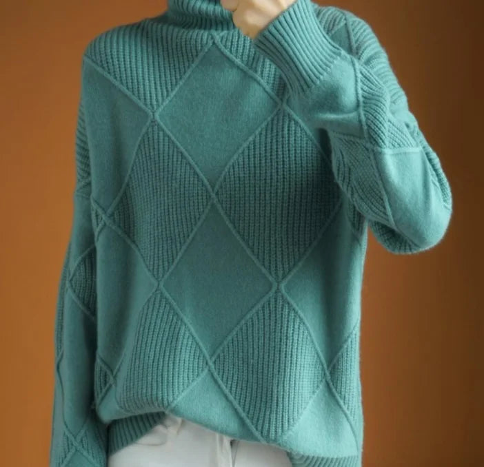 Zadia™ | Suéter de Cuello Alto Elegante