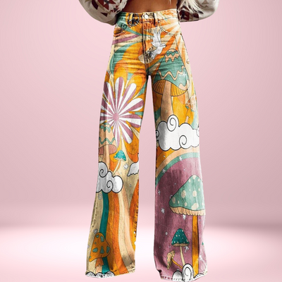 Loviana Vintage™ | Pantalones Arte Retro