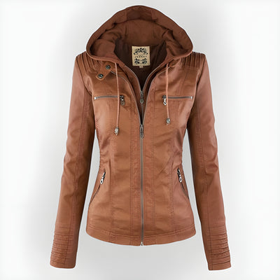 Prelinia™ | Chaqueta de Cuero Sintético con Estilo