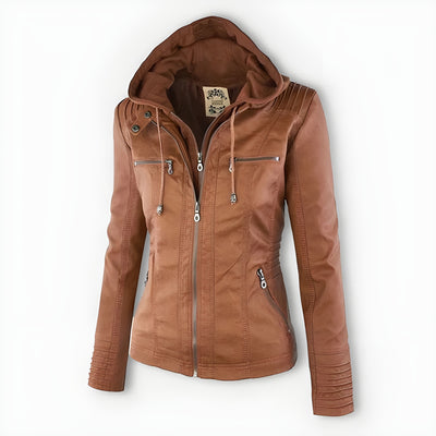 Prelinia™ | Chaqueta de Cuero Sintético con Estilo