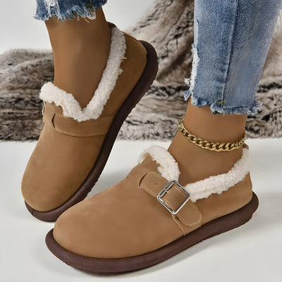 Polly™ | Zuecos afelpados con hebilla