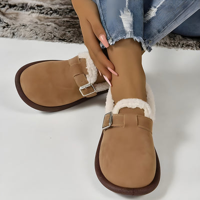 Polly™ | Zuecos afelpados con hebilla
