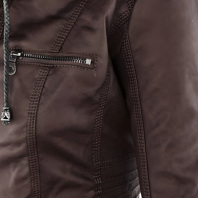 Prelinia™ | Chaqueta de Cuero Sintético con Estilo