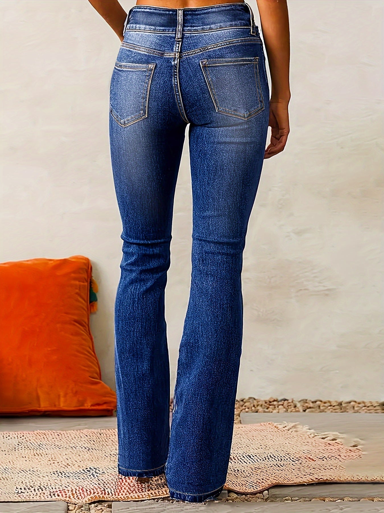 Mary™ | Jeans flare de tiro alto con efecto estilizador