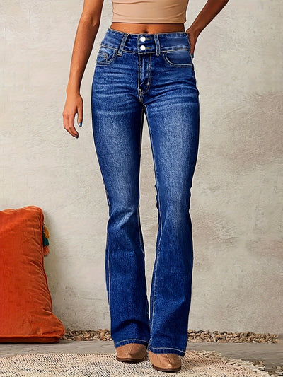Mary™ | Jeans flare de tiro alto con efecto estilizador