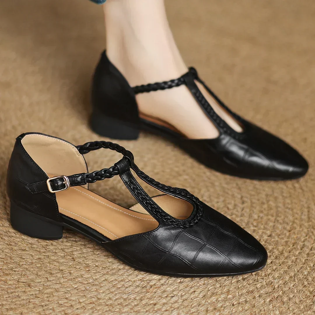 Eranovi™ | Zapatos Retro de Tira Trenzada