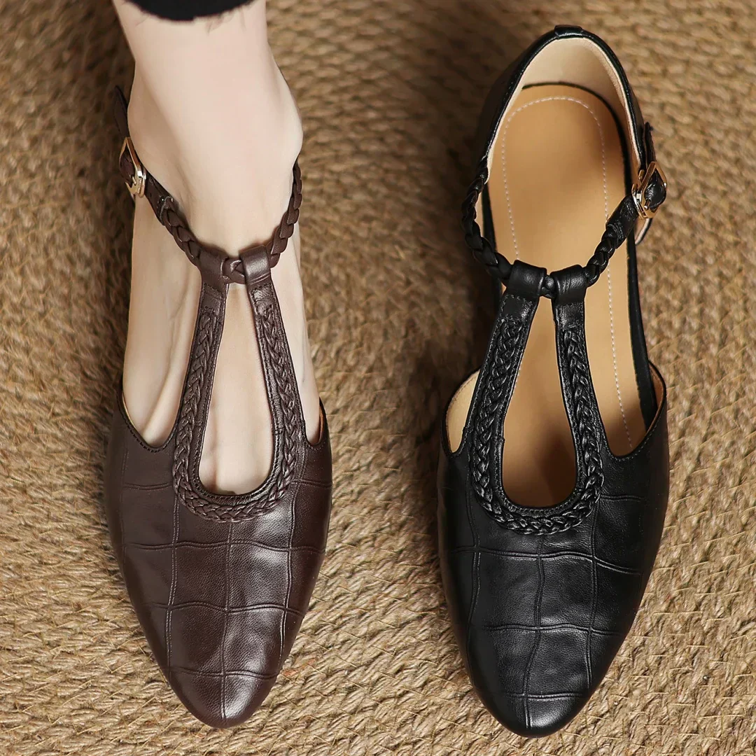 Eranovi™ | Zapatos Retro de Tira Trenzada