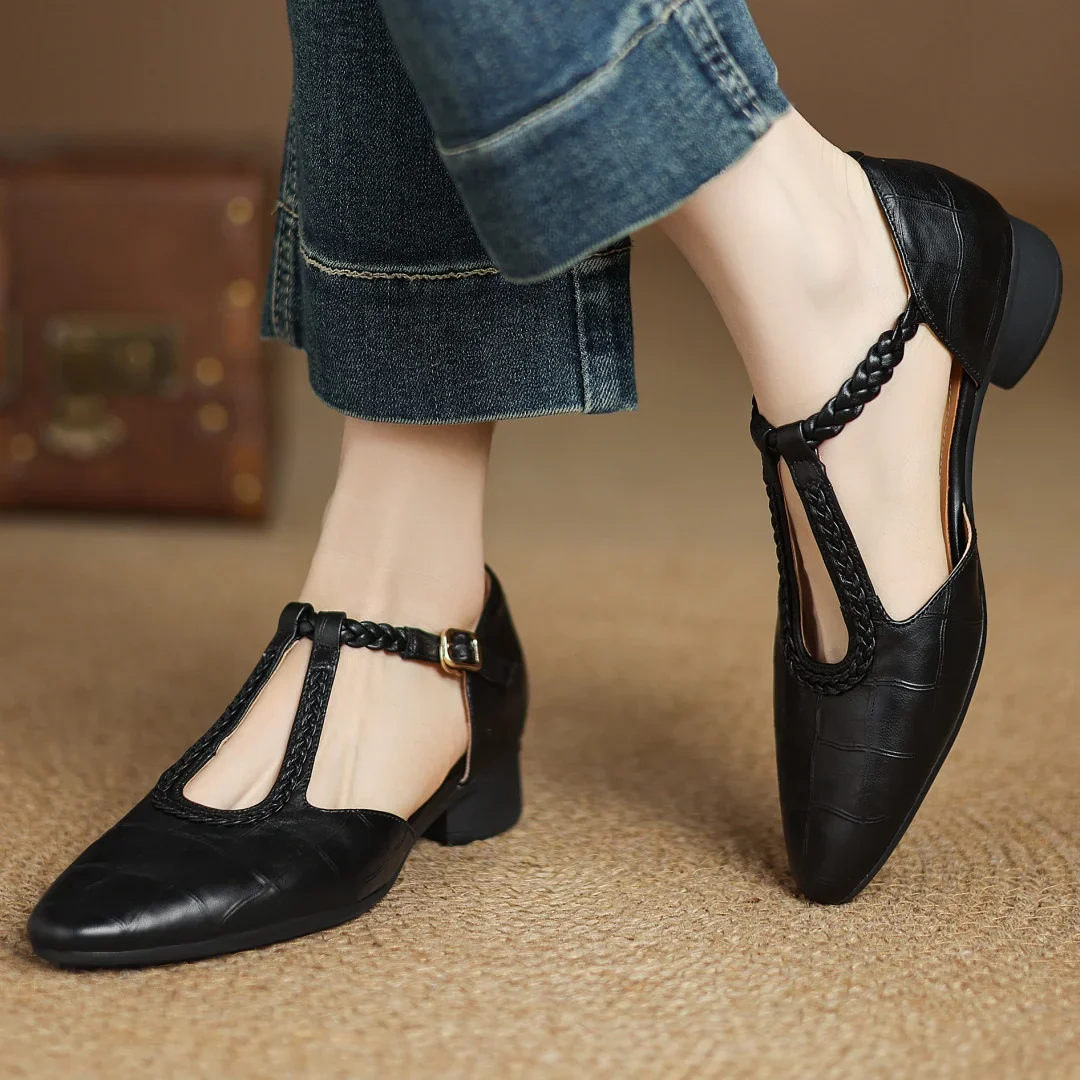 Eranovi™ | Zapatos Retro de Tira Trenzada