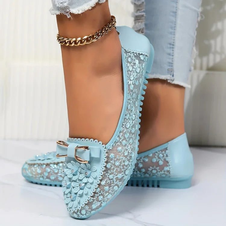Lazaria™ | Bailarinas de Encaje Elegante