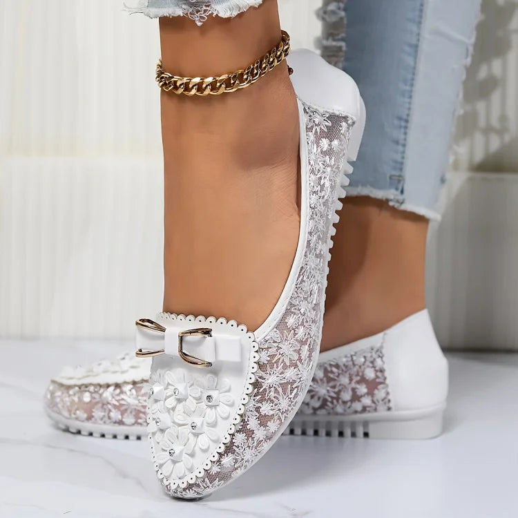 Lazaria™ | Bailarinas de Encaje Elegante