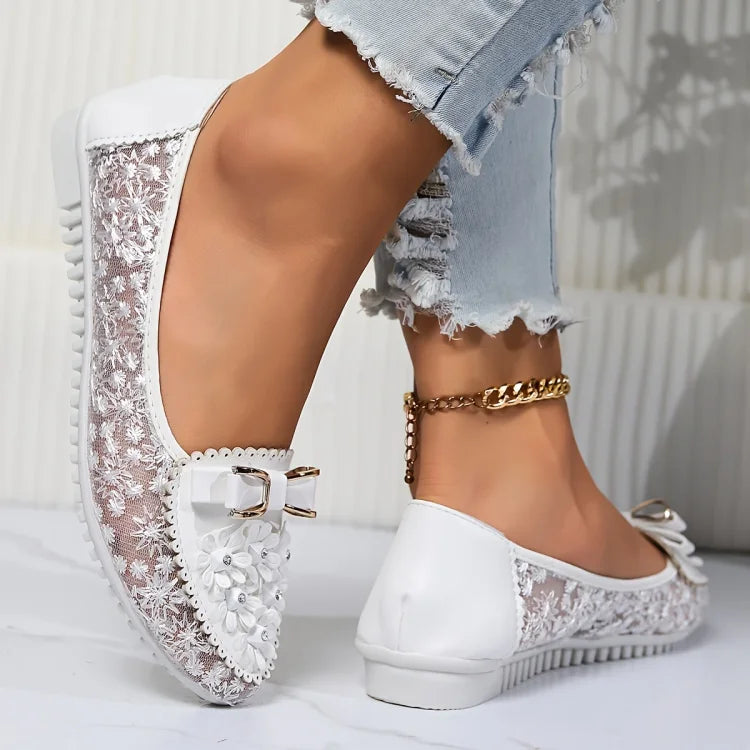 Lazaria™ | Bailarinas de Encaje Elegante