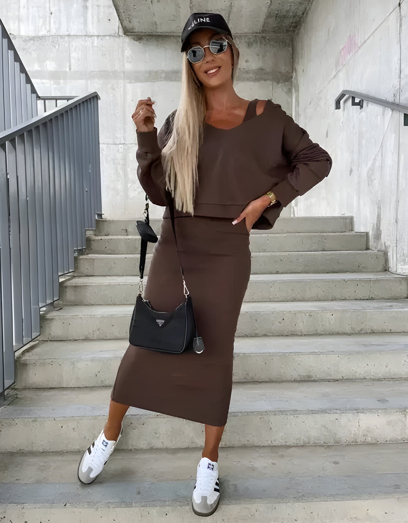 Solina™ | Conjunto de Falda y Sudadera Elegante