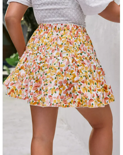 Lorella™ | Falda Corta Floral que Huele a Verano