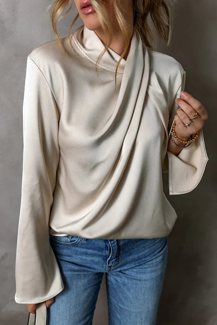 Valentina™ | Blusa Satinada de Elegancia Natural