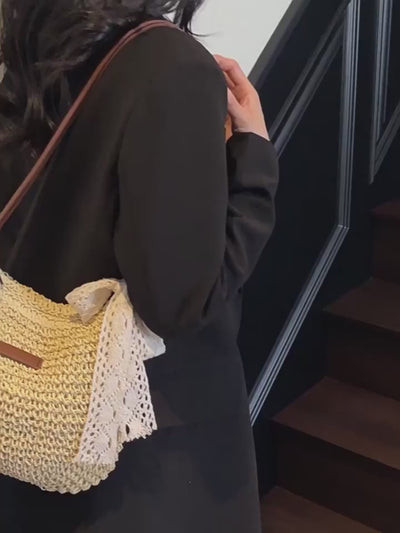 Leleona™ | Bolso de Hombro de Ratán