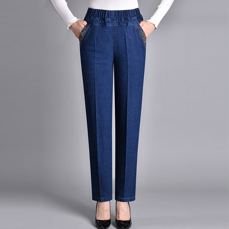 Kyrono™ | Pantalón denim elástico de pierna recta