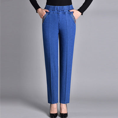 Kyrono™ | Pantalón denim elástico de pierna recta