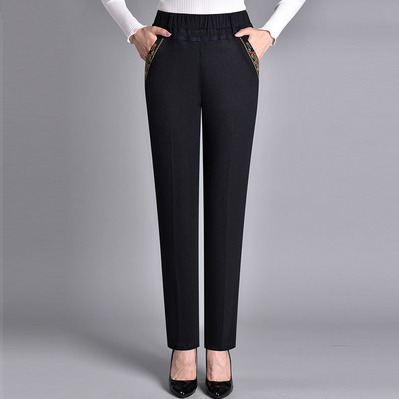 Kyrono™ | Pantalón denim elástico de pierna recta