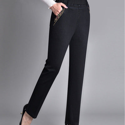 Kyrono™ | Pantalón denim elástico de pierna recta